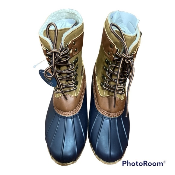 JBU by Jambu Calgary Navy & Tan Weather Ready Rain Boot Size 6.5 NIB - Picture 1 of 10